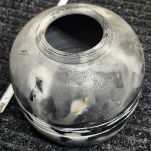 Studio Pottery Black and Gray Ceramic Vase